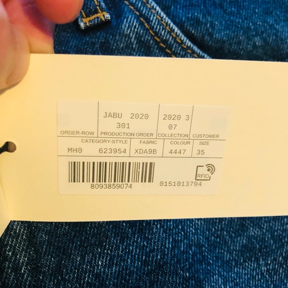 🇮🇹New Gucci Green Red Side Stripe Straight Leg Blue Jeans🇮🇹 - Picture 8 of 16